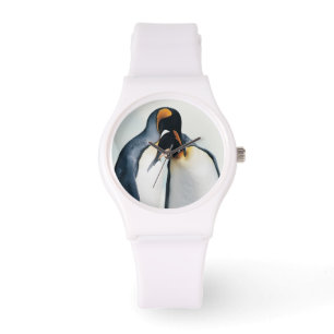 Relógio De Pulso Dois pinguins afectuosos