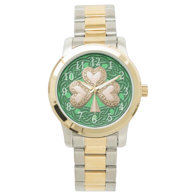 Relógio De Pulso Dourada Shamrock Watch (Frente)