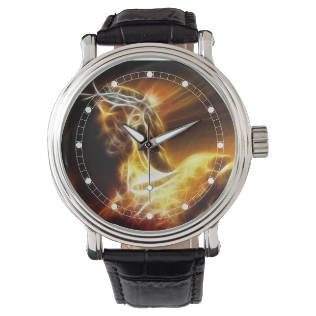 Relógio De Pulso Dramatic Jesus Crucifixion Watch (Vários Modelos) (Frente)