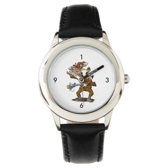 Relógio De Pulso Duck Hunter Watch | Junção Quadrada de Qwiznibet (Frente)