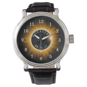 Relógio De Pulso Eclipse solar 2017 da totalidade