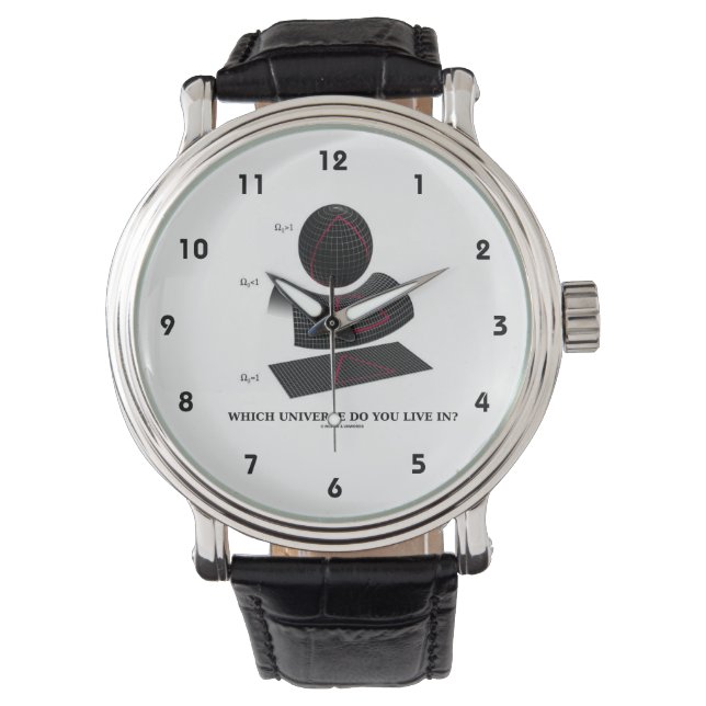 Relógio De Pulso Em Que Universo Você Vive? Física Humor (Frente)