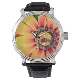 Relógio De Pulso Encerramento Extremo De Uma Abelha Que Coleta O Pó