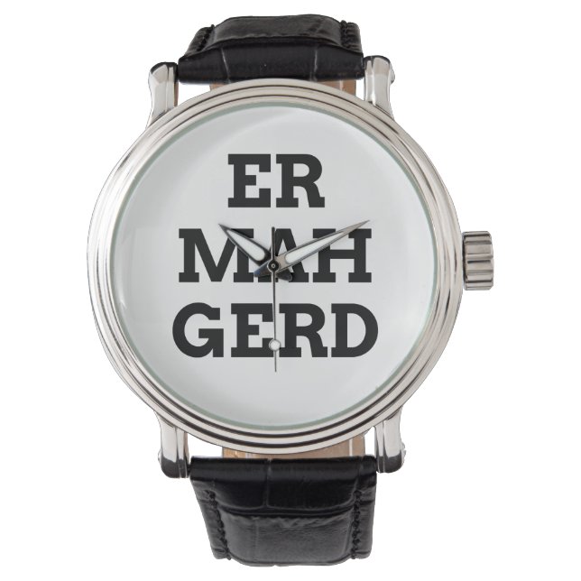 Relógio De Pulso Ermahgerd Watch (Frente)