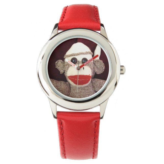 Relógio De Pulso Ernie the Sock Monkey Wrist Watch (Frente)