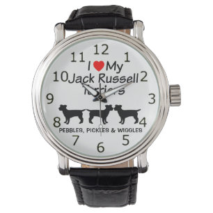 Relógio De Pulso Eu Amo Meu Jack Russell Terrier Dogs Watch