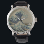 Relógio De Pulso Excelente Wave Off Kanagawa Japonês Vintage Art<br><div class="desc">Excelente Wave Off Kanagawa - Hokusai - Japonês Vintage Art Watch O Vintage eWatchFactory Watch é um grande pedaço de tempo que nunca sairá do estilo. Com um movimento de quartzo em três mãos e uma verdadeira precinta de couro, o aspecto clássico deste relógio é excelente para ocasiões formais ou...</div>