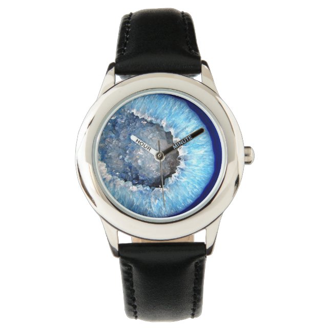 Relógio De Pulso Falln Blue Crystal Geode (Frente)