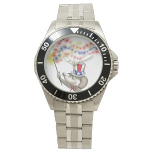 Relógio De Pulso Feliz 4 de julho de Moe Watch