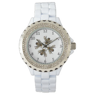 Relógio de pulso feminino elegante e sofisticado.