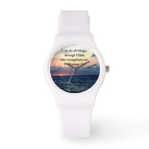 RELÓGIO DE PULSO FILIPIANOS 4:13 DESIGN SUNRISE