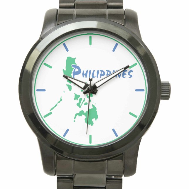 Relógio De Pulso Filipinas Map Wristwatch (Criador carregado)