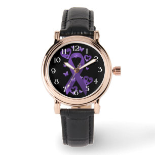 Relógio De Pulso Fita de Consciência Roxa