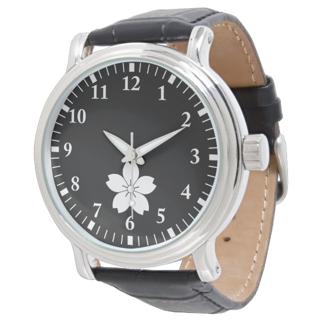 Relógio De Pulso Flor de cereja selvagem (Angular)