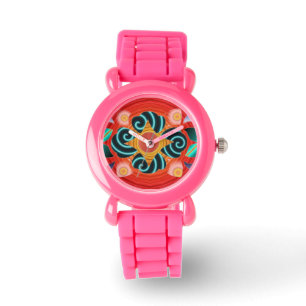 Relógio De Pulso Floral Kid's Watch
