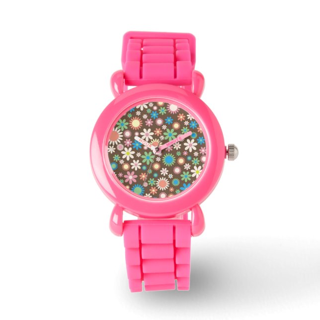 Relógio De Pulso Floral Kid's Watch (Frente)