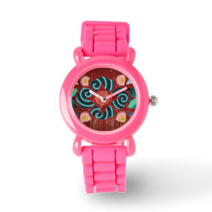 Relógio De Pulso Floral Kid's Watch