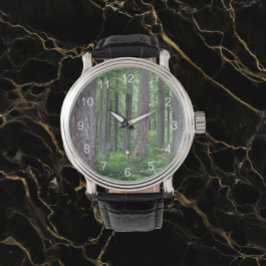 Relógio De Pulso Floresta de Coníferas Evergreen