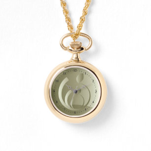 Relógio De Pulso folhas de ouro novas