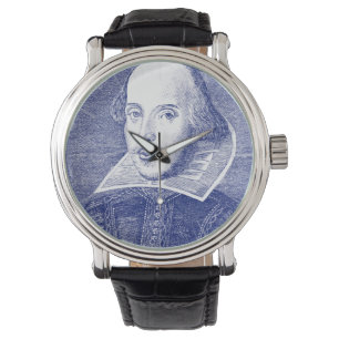 Relógio De Pulso Fólio do retrato de William Shakespeare primeiro