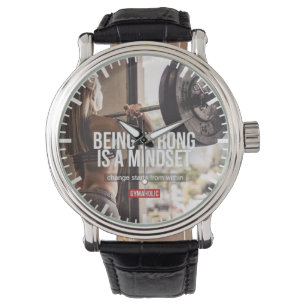 Relógio De Pulso Forte Mindset - Inspiração Malhação feminina