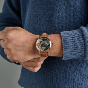 Relógio De Pulso Foto do Raptor Hawk de cauda vermelha