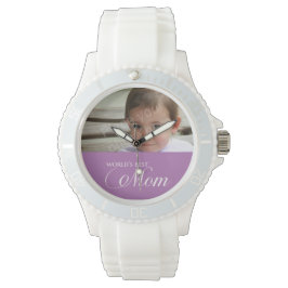 Relógio De Pulso Foto personalizada da Melhor Mãe do Mundo