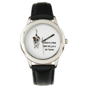 Relógio De Pulso Fox Terrier, O Amor É Logotipo, Crianças, Relóg