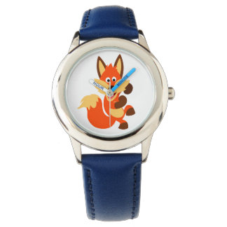 Relógio De Pulso Fox Watch em um desenho animado