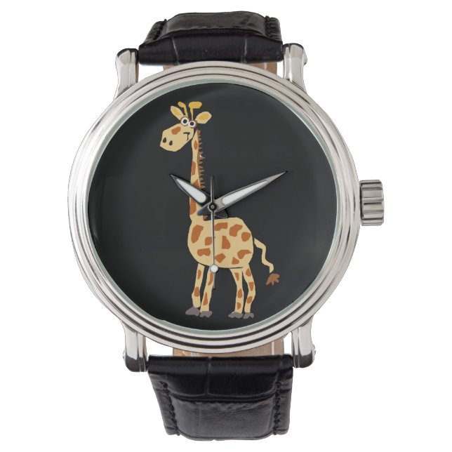 Relógio De Pulso Funky Giraffe Art Watch (Frente)