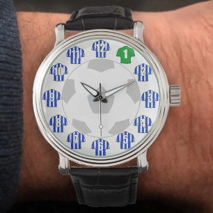 Relógio De Pulso Futebol Watch - com camisas azuis