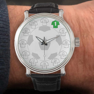 Relógio De Pulso Futebol Watch - com Camisas Brancas