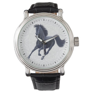 Relógio De Pulso Galloping Black Thorreis Horse Watch