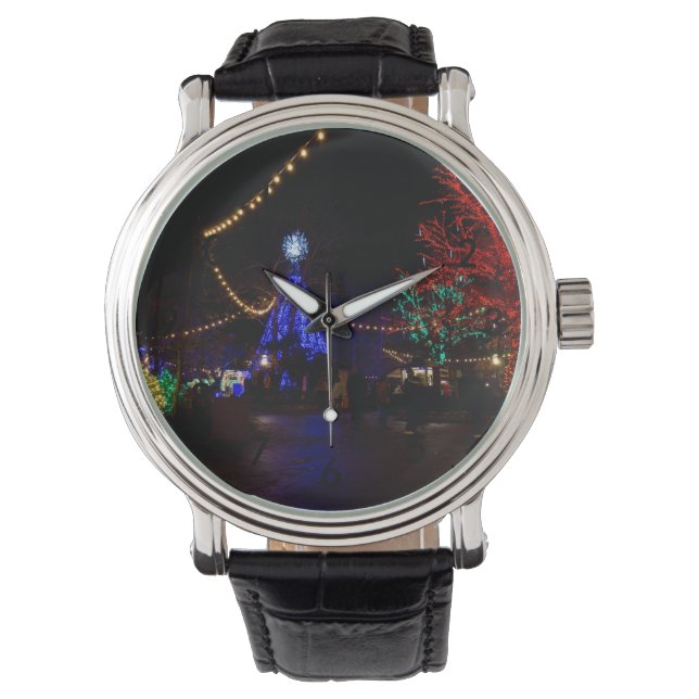 Relógio De Pulso Galore das Luzes de Natal (Frente)