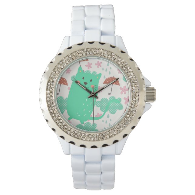 Relógio De Pulso Gatos em Choque (Frente)