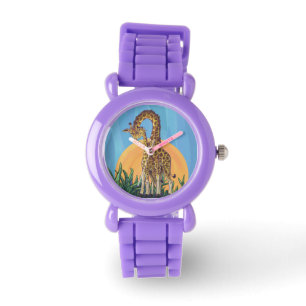 Relógio De Pulso Girafa Mama e Bebê