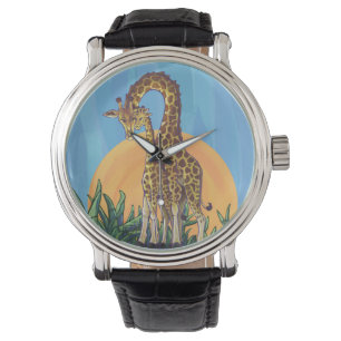 Relógio De Pulso Giraffe Mama e Bebê