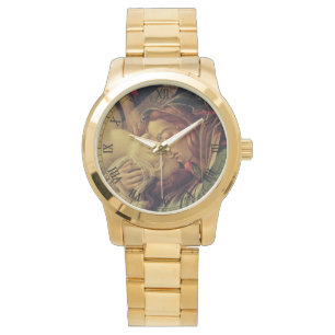 Relógio De Pulso glória a jesus e a mary