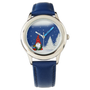 Relógio De Pulso Gnomo azul do Natal