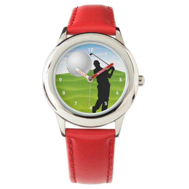 Relógio De Pulso Golf Ball chegando em você (Frente)