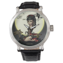 Relógio De Pulso Gótica Steampunk Lolita Girl Wrist Watch