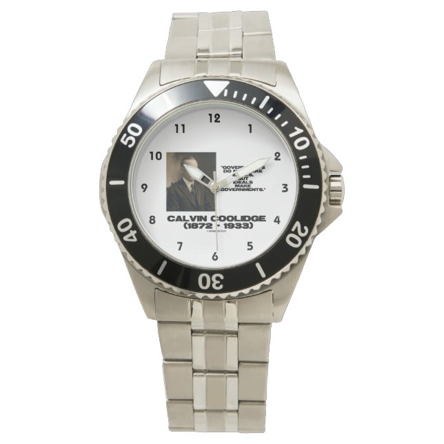 Relógio De Pulso Governos Não Fazem Coolidação Ideal (Frente)