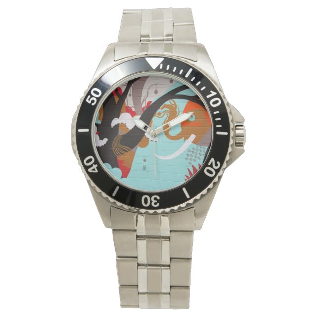 Relógio De Pulso Grafite Art Watch (Frente)