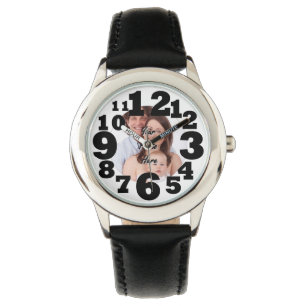 Relógio De Pulso Grande foto personalizada numerada