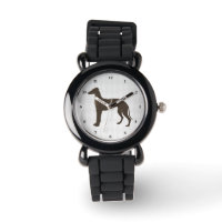 Greyhound Dog Silhouette em Formas de Diamante