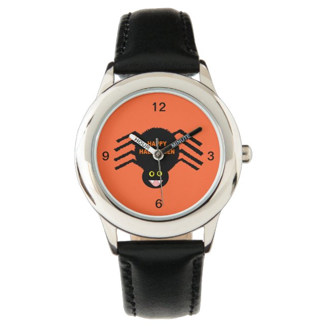 Relógio De Pulso Halloween Black Spider Watch (Frente)