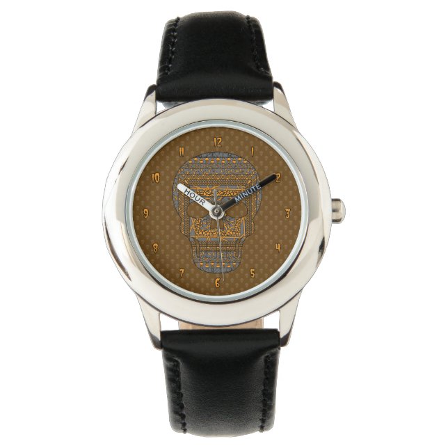 Relógio De Pulso Halloween Skull Watch (Frente)