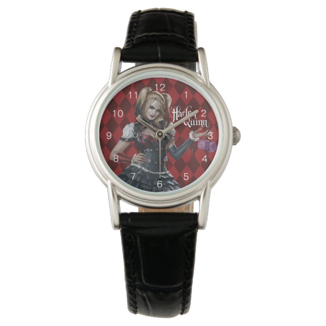 Relógio De Pulso Harley Quinn Com Felpudo (Frente)