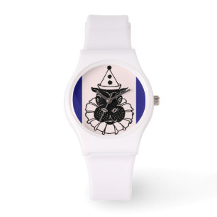 Relógio De Pulso hipopótamo num chapéu de festa