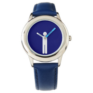 Relógio De Pulso homem azul do gráfico do divertimento